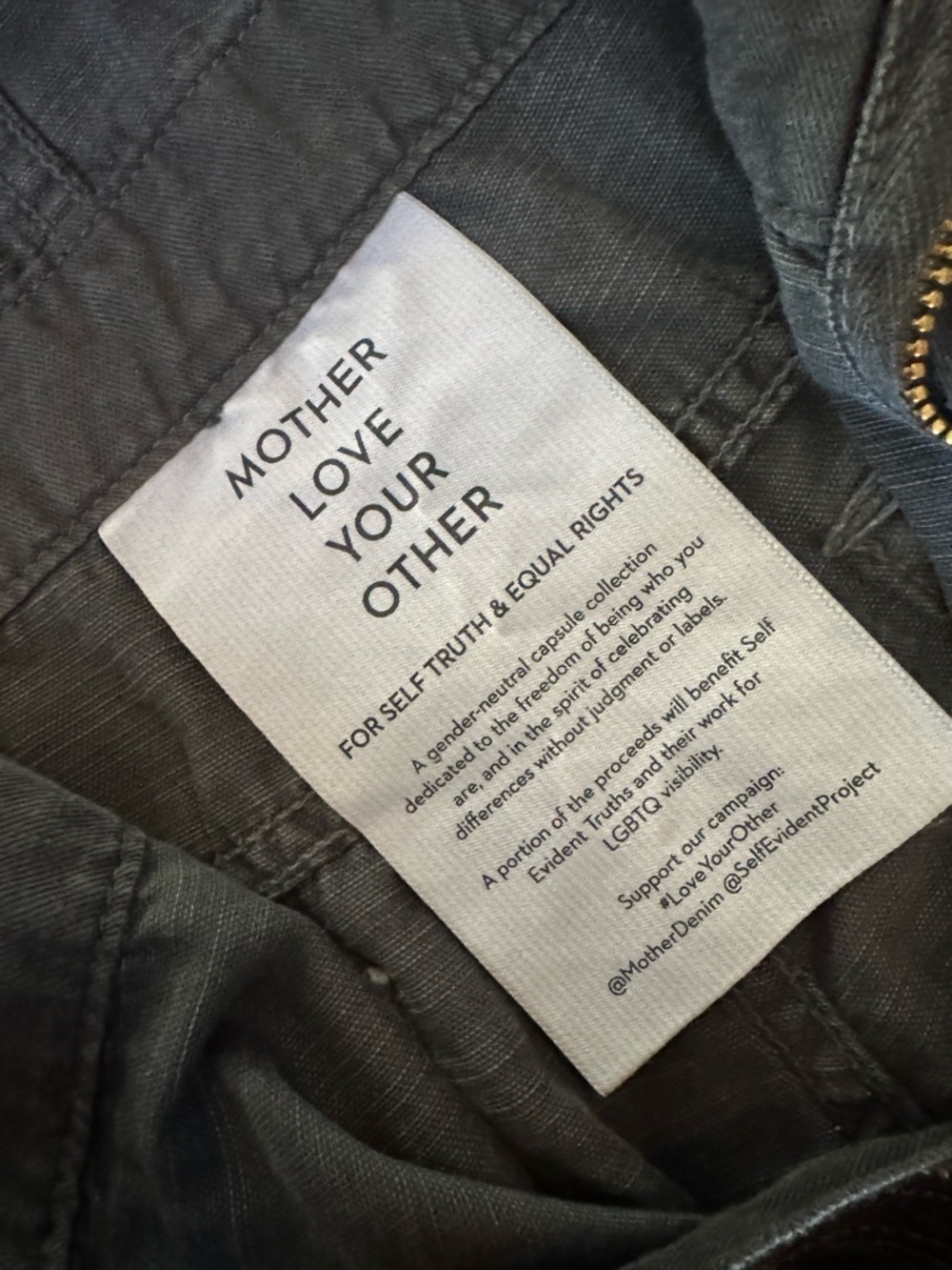MOTHER Gray Jumpsuit Size Large - Picture 3 of 12